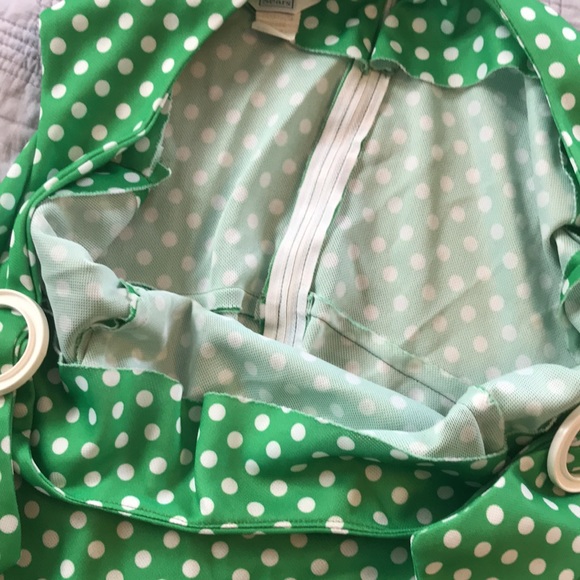 Vintage 60s 70s polka dot dress  pin up SEARS plus sz 20 - Picture 6 of 12